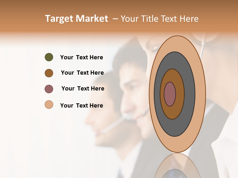 Call Net Woman PowerPoint Template