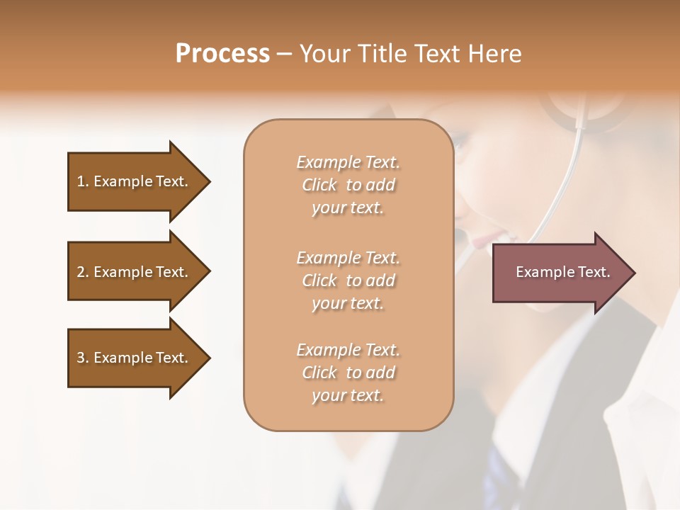 Call Net Woman PowerPoint Template