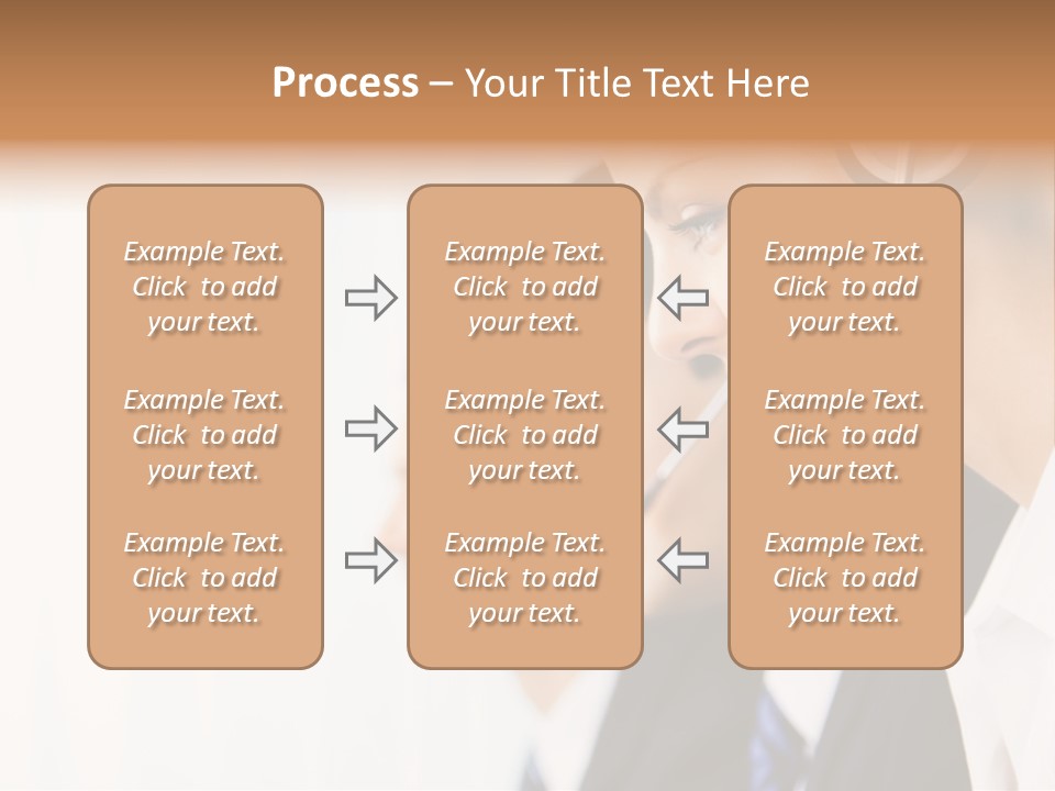 Call Net Woman PowerPoint Template