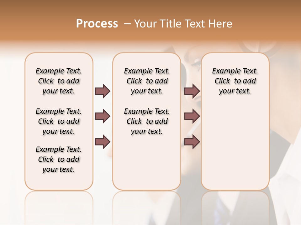 Call Net Woman PowerPoint Template