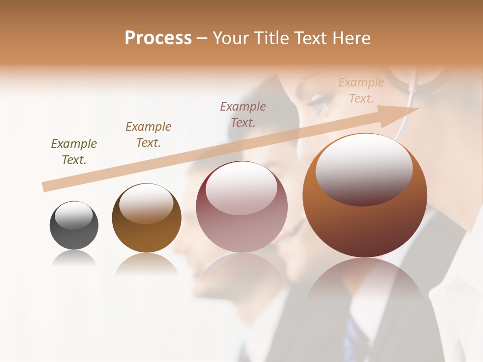 Call Net Woman PowerPoint Template