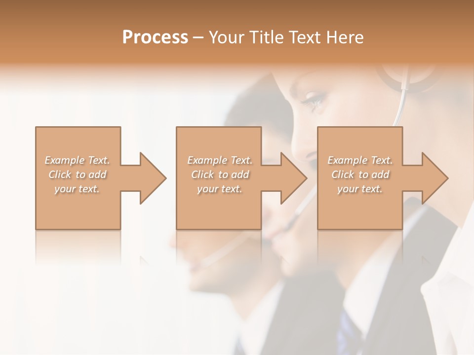 Call Net Woman PowerPoint Template