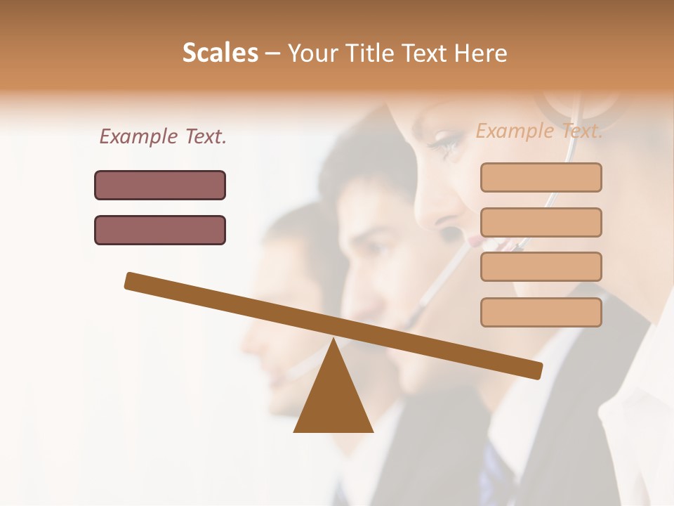 Call Net Woman PowerPoint Template