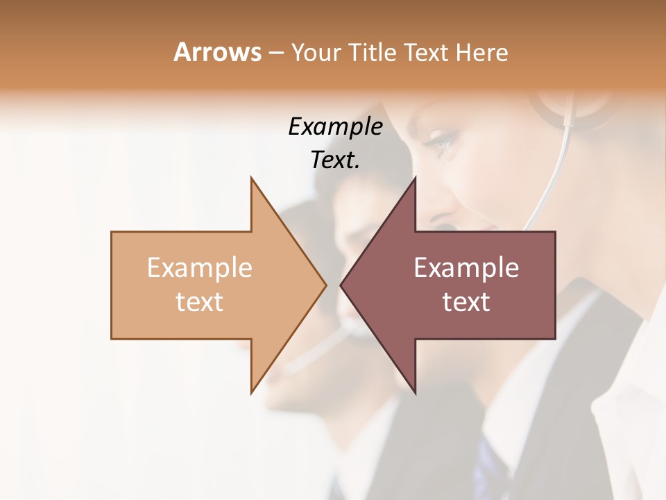 Call Net Woman PowerPoint Template