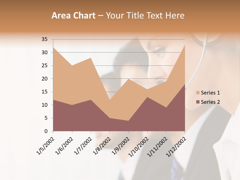 Call Net Woman PowerPoint Template