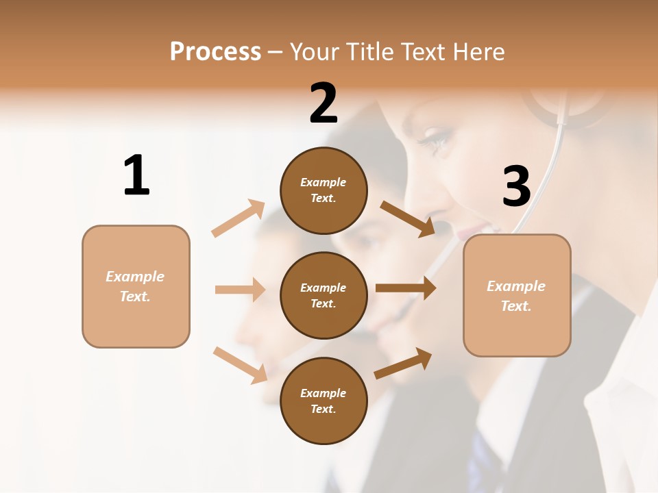 Call Net Woman PowerPoint Template