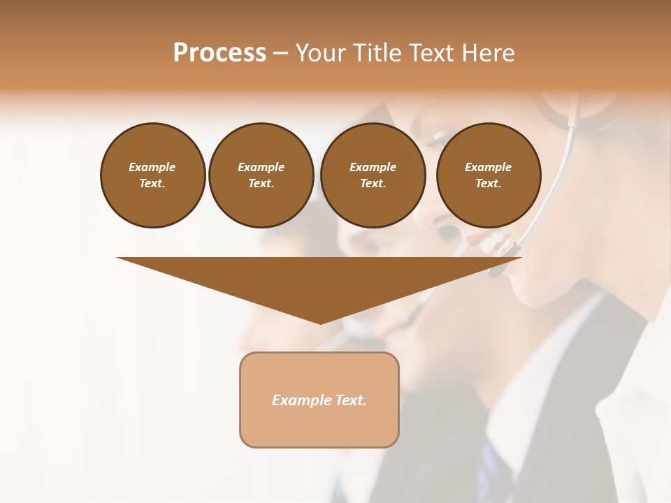 Call Net Woman PowerPoint Template