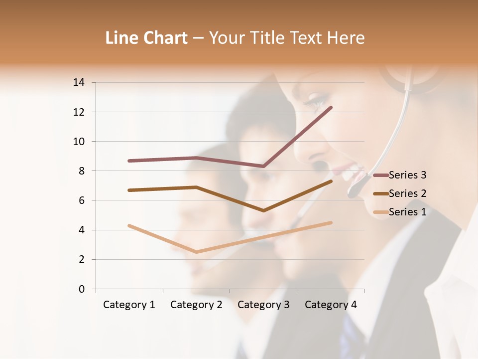 Call Net Woman PowerPoint Template