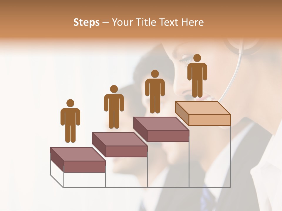 Call Net Woman PowerPoint Template