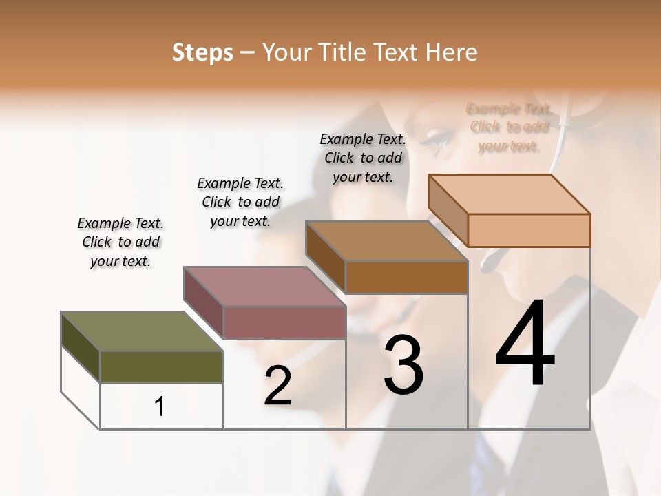Call Net Woman PowerPoint Template