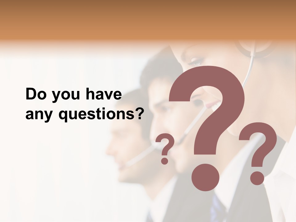 Call Net Woman PowerPoint Template