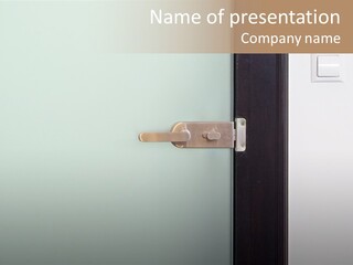 Contemporary Frame Glass PowerPoint Template