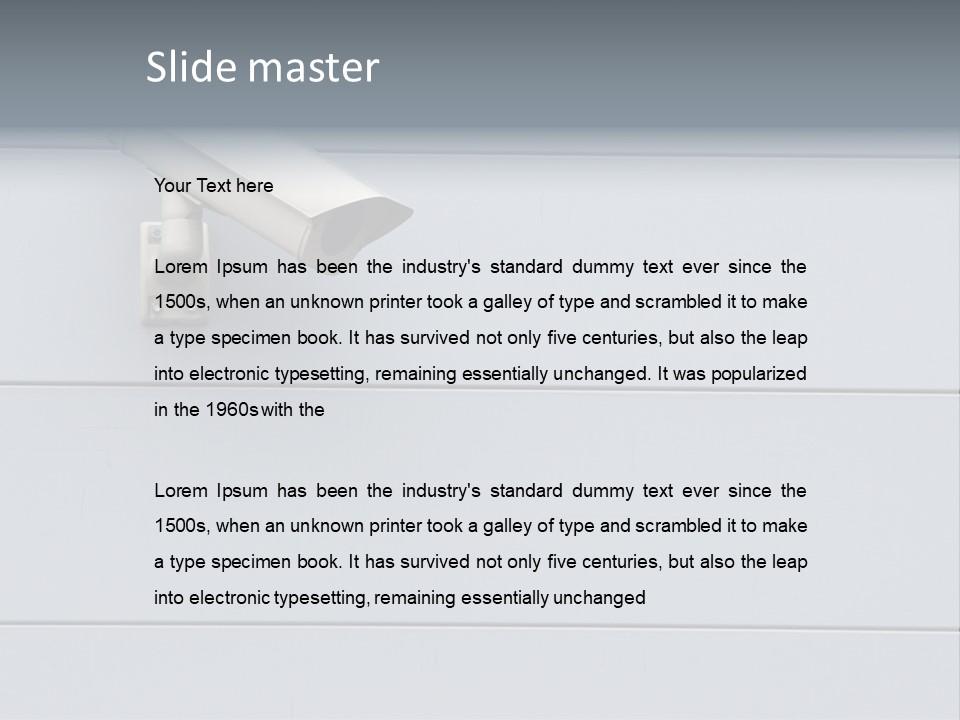 Guard Surveillance Equipment PowerPoint Template