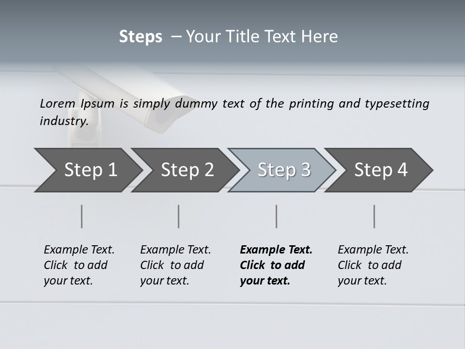Guard Surveillance Equipment PowerPoint Template