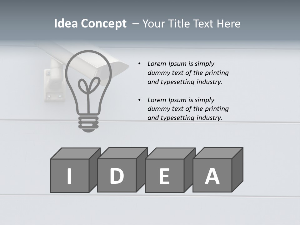 Guard Surveillance Equipment PowerPoint Template