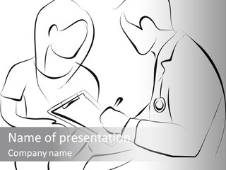 Doctor Vector Pain Doctor And Patient PowerPoint Template