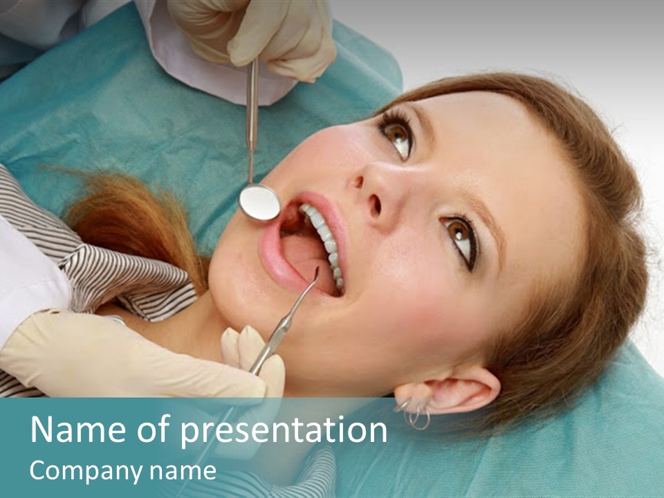 Close Mouth Healthy PowerPoint Template