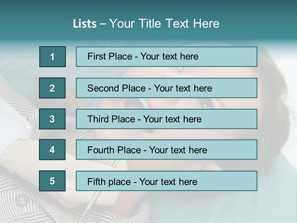 Close Mouth Healthy PowerPoint Template