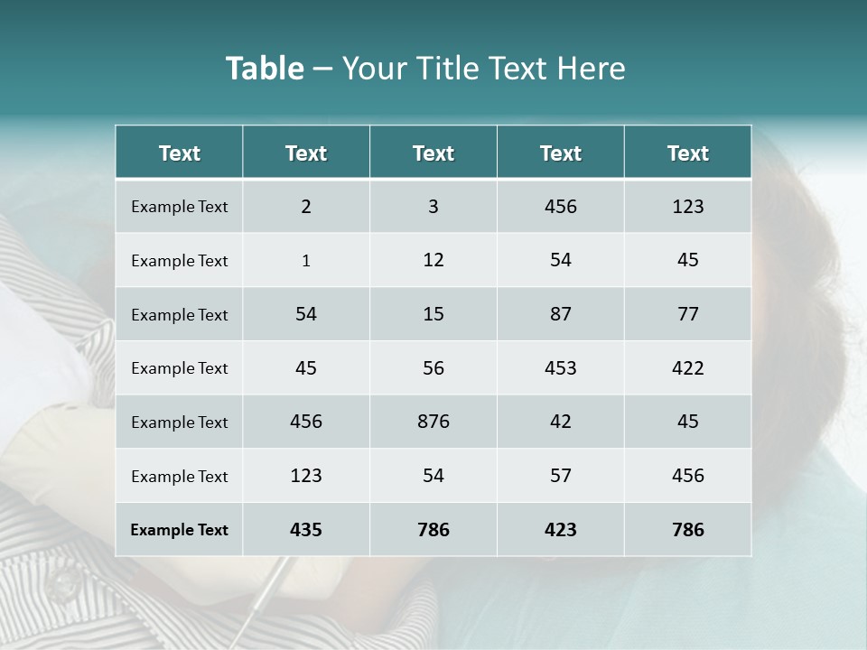 Close Mouth Healthy PowerPoint Template