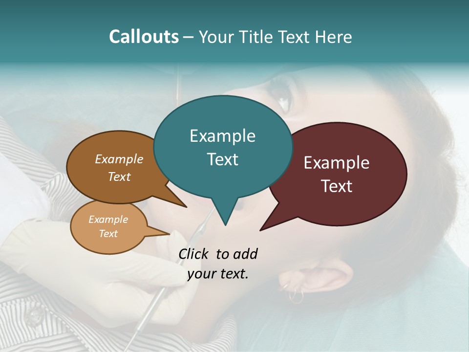 Close Mouth Healthy PowerPoint Template