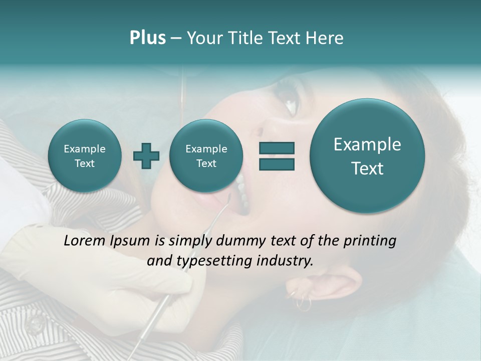 Close Mouth Healthy PowerPoint Template