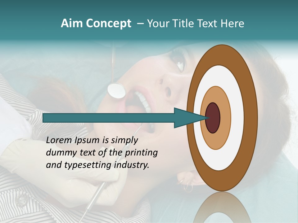Close Mouth Healthy PowerPoint Template