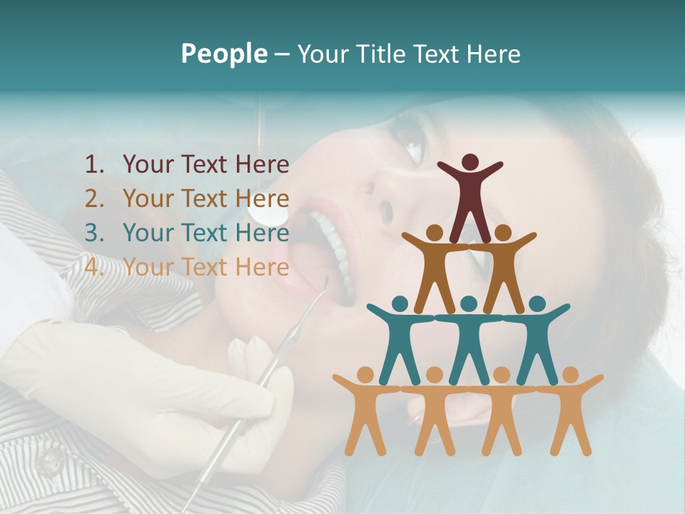 Close Mouth Healthy PowerPoint Template