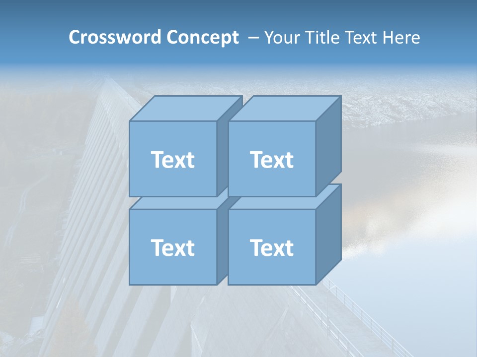 Dam Hydroelectric Autumn PowerPoint Template