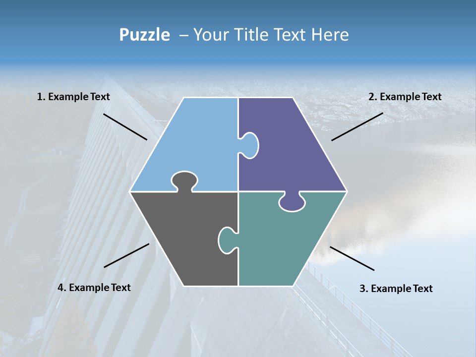 Dam Hydroelectric Autumn PowerPoint Template