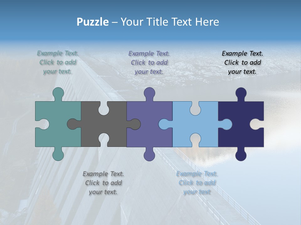 Dam Hydroelectric Autumn PowerPoint Template