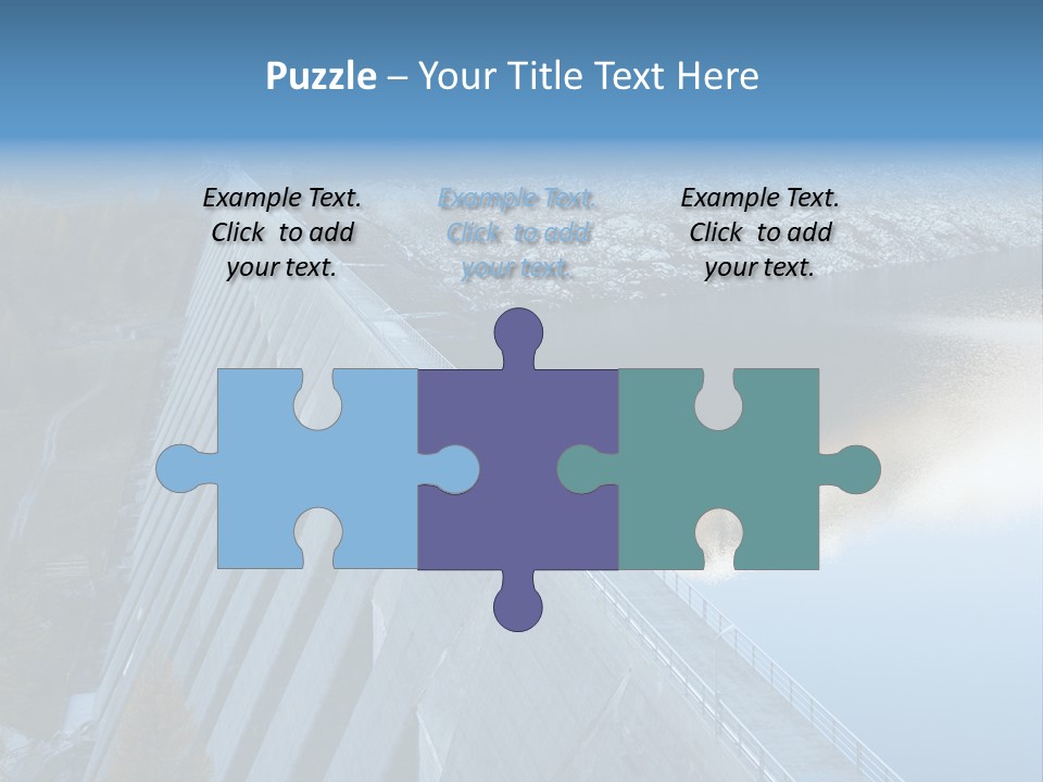 Dam Hydroelectric Autumn PowerPoint Template