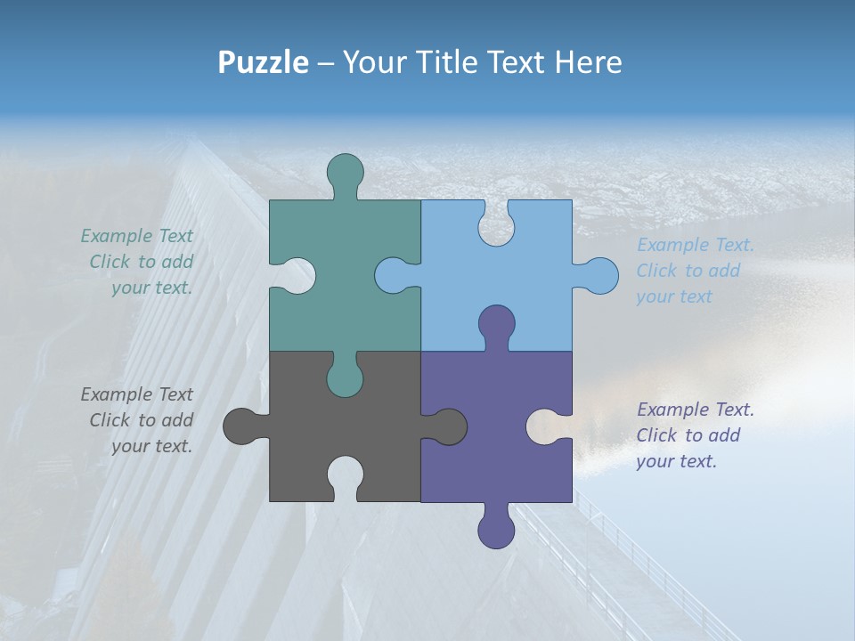 Dam Hydroelectric Autumn PowerPoint Template