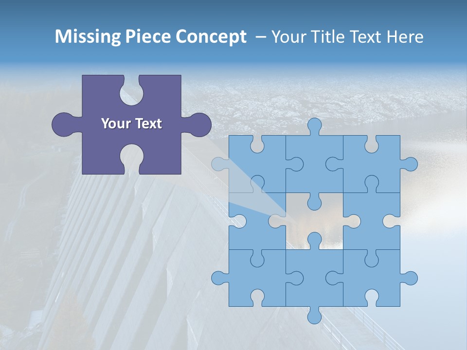 Dam Hydroelectric Autumn PowerPoint Template