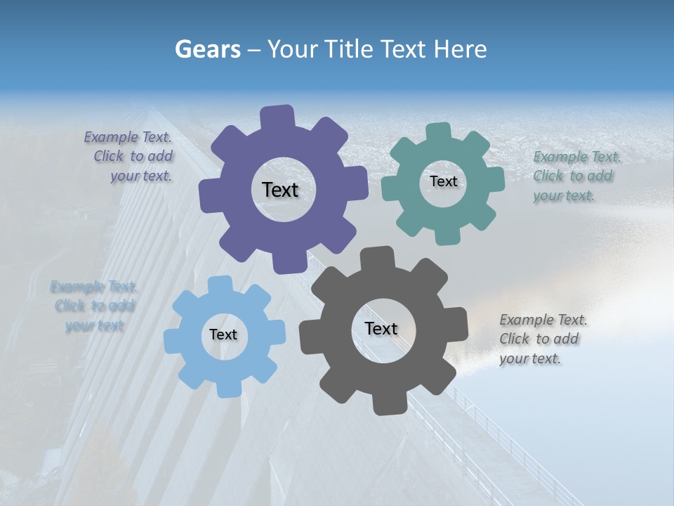 Dam Hydroelectric Autumn PowerPoint Template