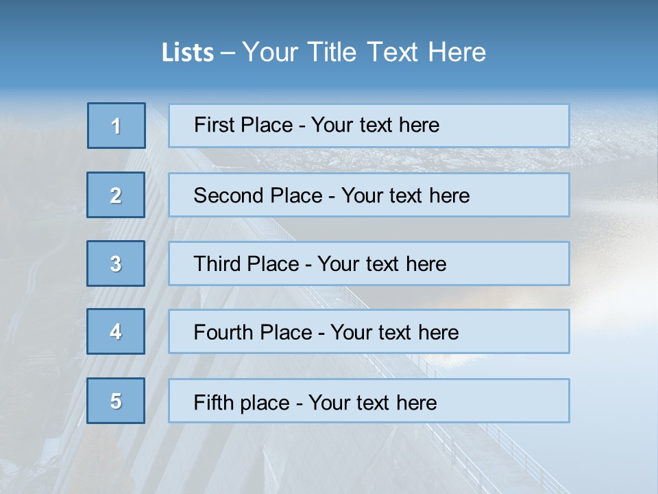 Dam Hydroelectric Autumn PowerPoint Template