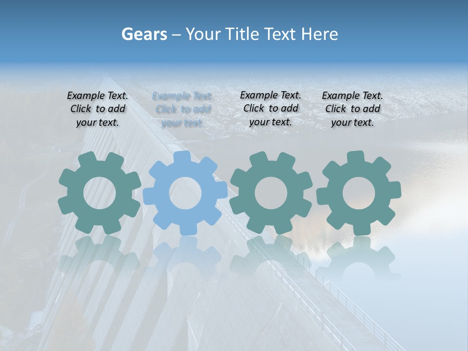 Dam Hydroelectric Autumn PowerPoint Template