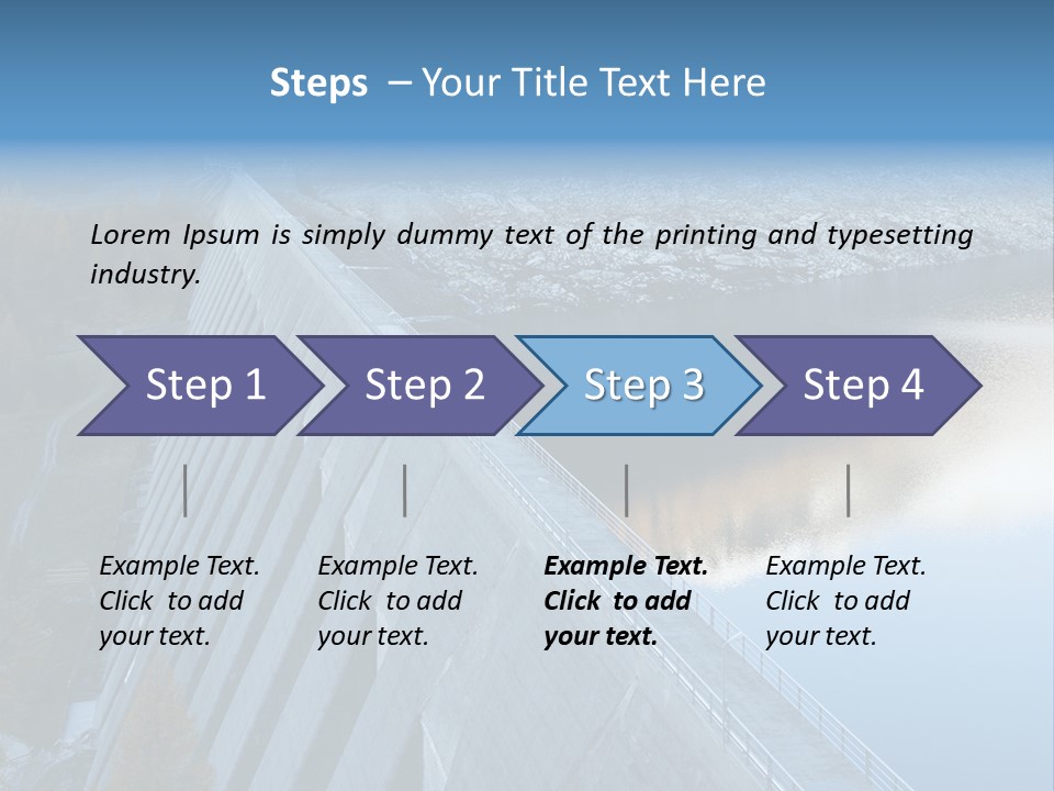 Dam Hydroelectric Autumn PowerPoint Template