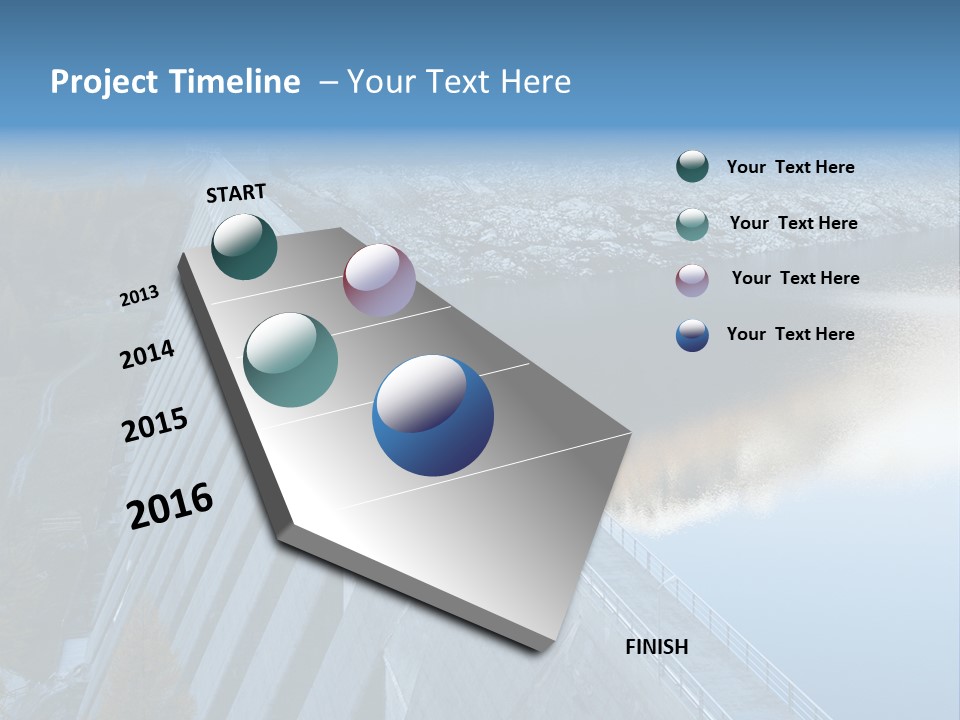 Dam Hydroelectric Autumn PowerPoint Template