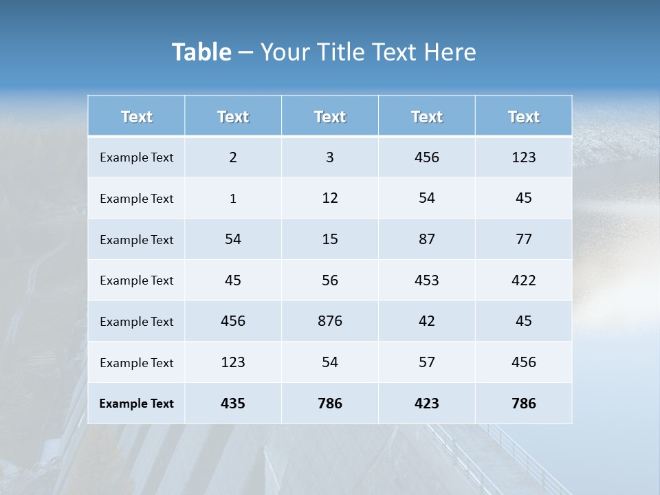 Dam Hydroelectric Autumn PowerPoint Template