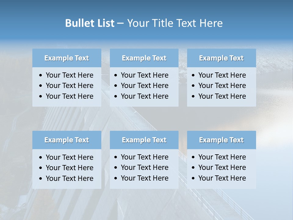 Dam Hydroelectric Autumn PowerPoint Template