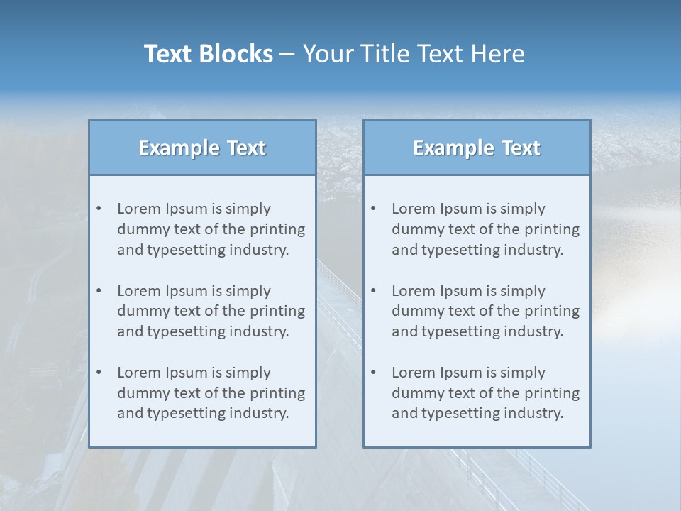Dam Hydroelectric Autumn PowerPoint Template