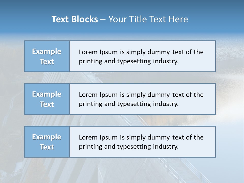 Dam Hydroelectric Autumn PowerPoint Template