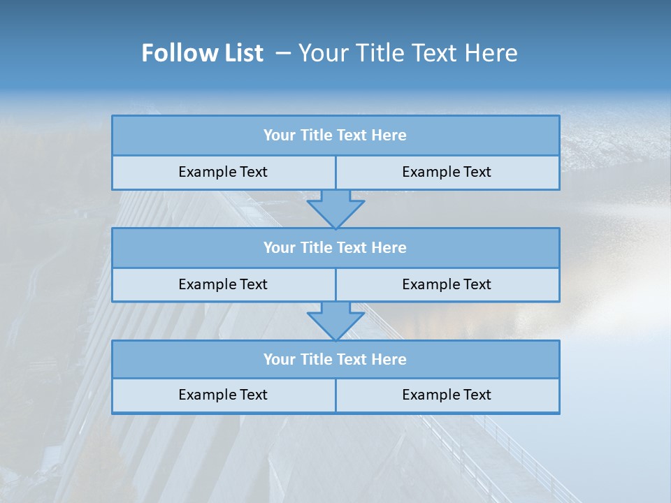 Dam Hydroelectric Autumn PowerPoint Template