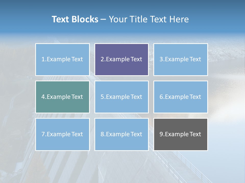 Dam Hydroelectric Autumn PowerPoint Template