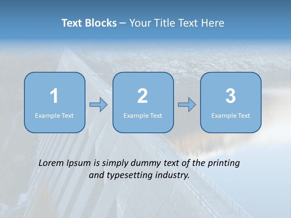 Dam Hydroelectric Autumn PowerPoint Template