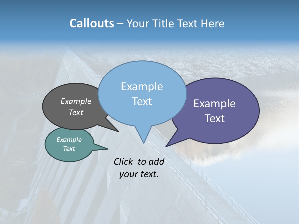 Dam Hydroelectric Autumn PowerPoint Template