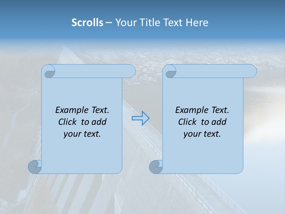 Dam Hydroelectric Autumn PowerPoint Template