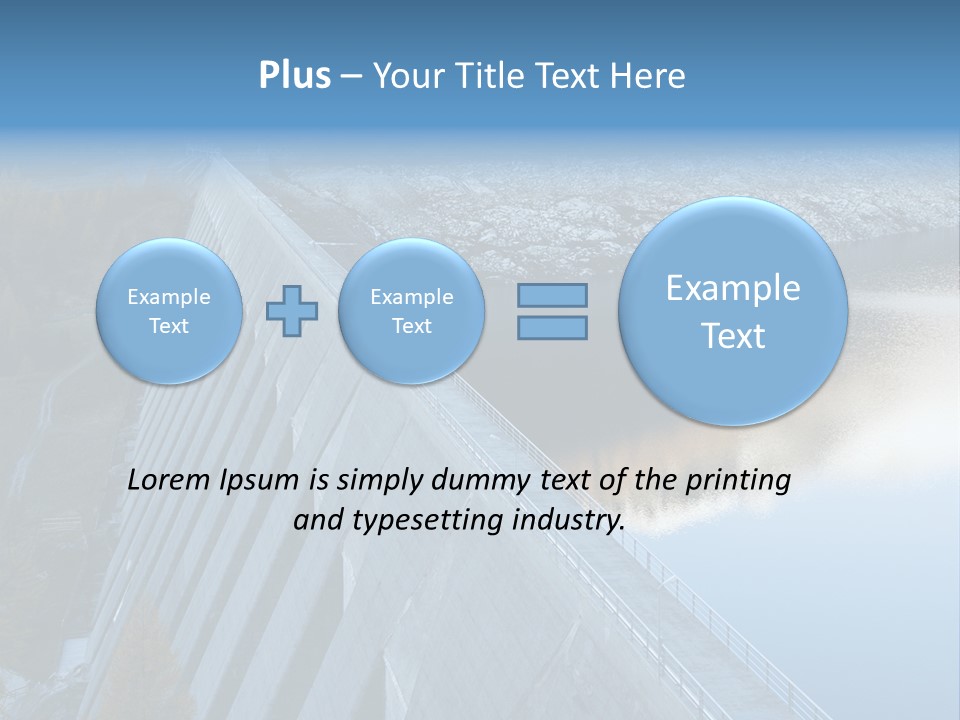 Dam Hydroelectric Autumn PowerPoint Template