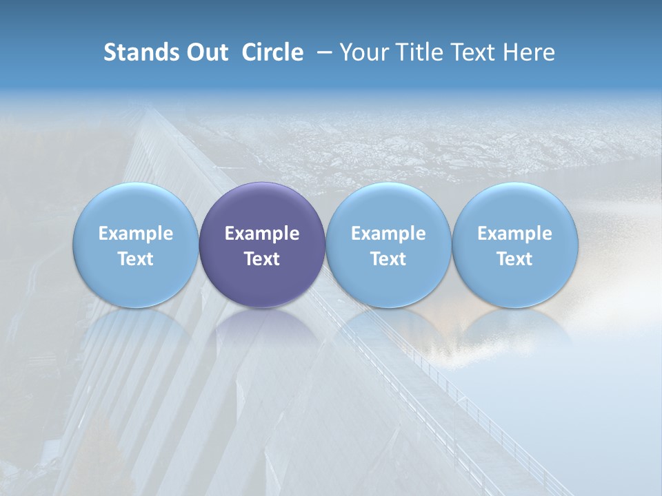 Dam Hydroelectric Autumn PowerPoint Template