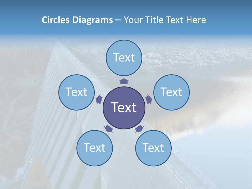 Dam Hydroelectric Autumn PowerPoint Template